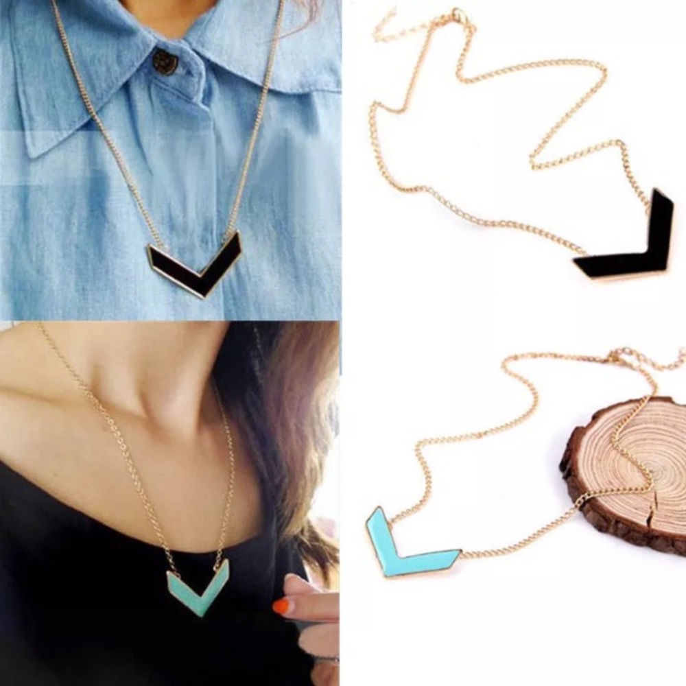 3 for $15 Black & Gold pendant necklace - Picture 2 of 2
